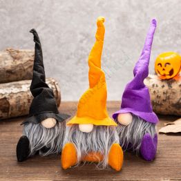 Mysterious little Wizards Halloween Witch Gnome Unique Whimsical Decor
