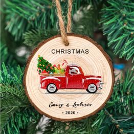 Personalized Wooden Christmas ornament 