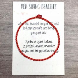 Red String of Fate with Card, Protection Bracelet,Family and  Friends,Destiny Bracelet,Lucky bracelet