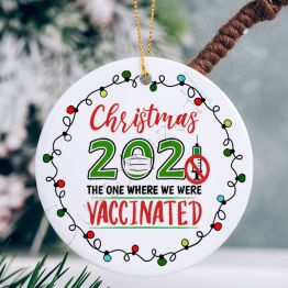 2021 Personalized Not Vaccinated Christmas Ornament