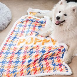Custom Pet Geometric Sherpa Blanket