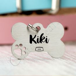 Pet ID Tags,Personalized Engraved Stainless Steel Pet Tag,Bone Shape