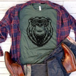 Papa Bear T-Shirt, gift for dad, soon to be parents, husband present, family shirt 