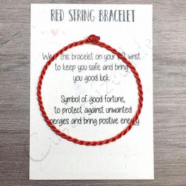 Red String of Fate with Card, Protection Bracelet,Family and Friends,Destiny Bracelet,Lucky bracelet