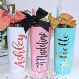 New! Personalized Stainless Steel Tumbler 22 oz