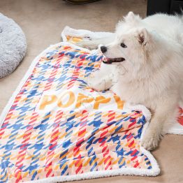 Custom Pet Geometric Sherpa Blanket