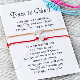 First Day of Kindergarten, Back to School Anxiety Separation Bracelet 