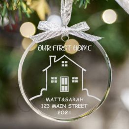 Personalized Christmas ornament for Our New Home