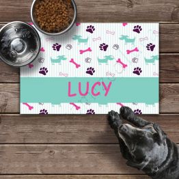 Personalized Pet Placemat Monogram Your Pet Dog or Cat name