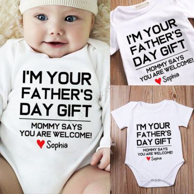 Father's Day Gift Personalized Baby Onesies