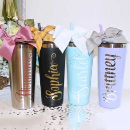 New! Personalized Stainless Steel Tumbler 22 oz