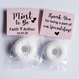 Personalized Mint To Be Wedding Favors Engagement party Label Tags Sticker