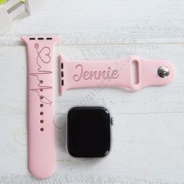 Personalized Monogram Watch Band for Healthcare Workers