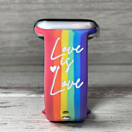 Pride, Love is love, Engraved Strap for Apple Watch