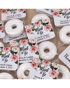 Mint to Be Wedding Favors, Wedding Favor Mints, Watercolor Floral Favors