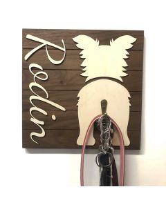 Personalized Wooden Dog Leash Holder/Hook for Wall