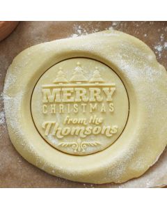 Personalized Christmas Cookie Cutter Gift Cookie From