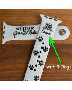 Custom Dog Breed Watch Band Dog Lovers Gift with 1-3 Dogs