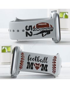 Custom Football Mom Watch Band with Name & Number