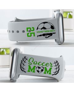 Custom Soccer Mom Watch Band with Player's Name & Number
