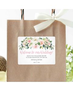 Personalized Wedding Gift Bag Sticker Wedding Welcome Box Stickers